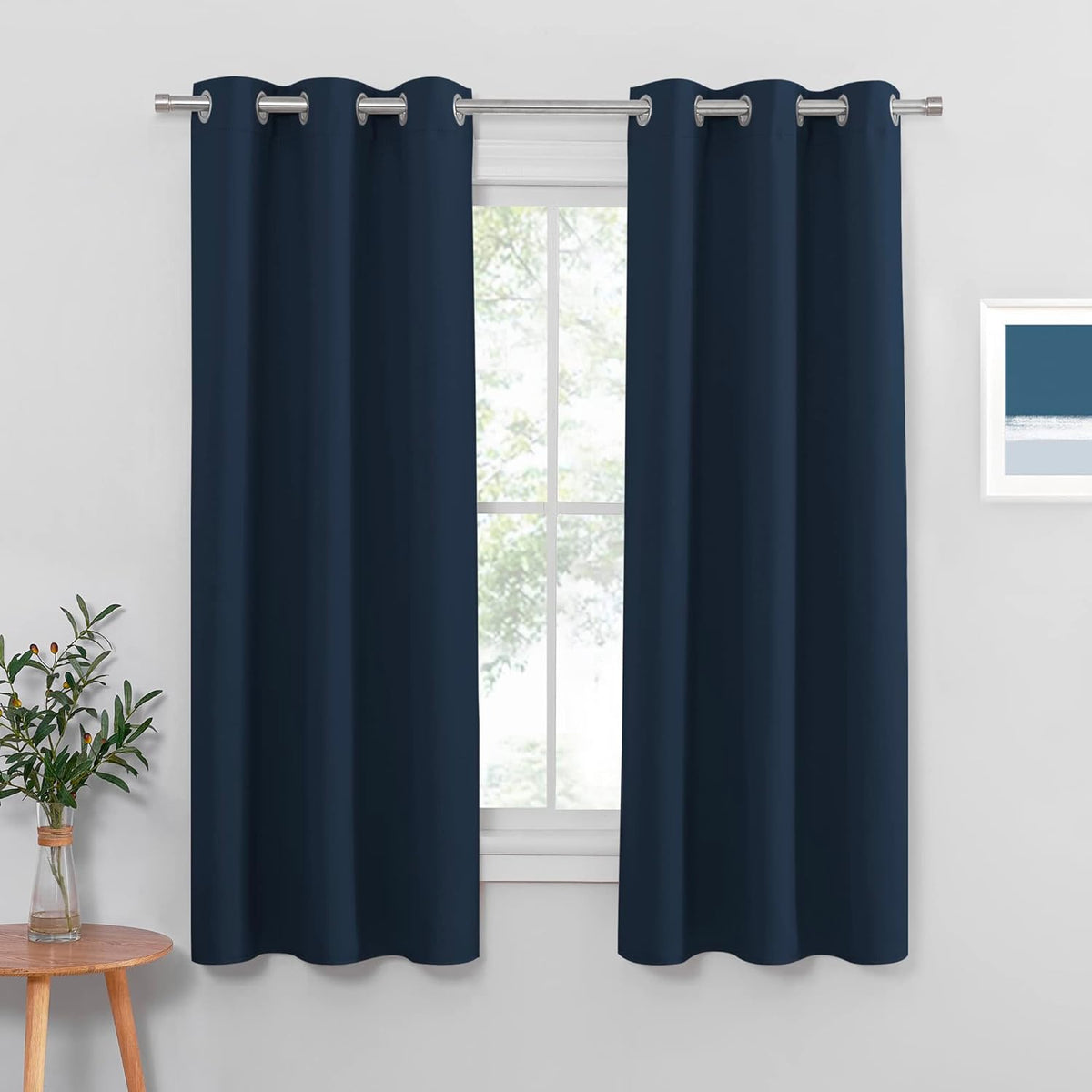 PONY DANCE Lot de 2 Rideau Occultant Thermique Isolant Anti Froid et Chaleur 140x240 (lxH) Tenture Opaque à Oeillets Isolation Lumiere Uv Decoration Chambre Maison Salon Intérieurs, Gris | 140x240 (lxH),Tenture Opaque à Oeillets, Isolation Lumiere anti Uv