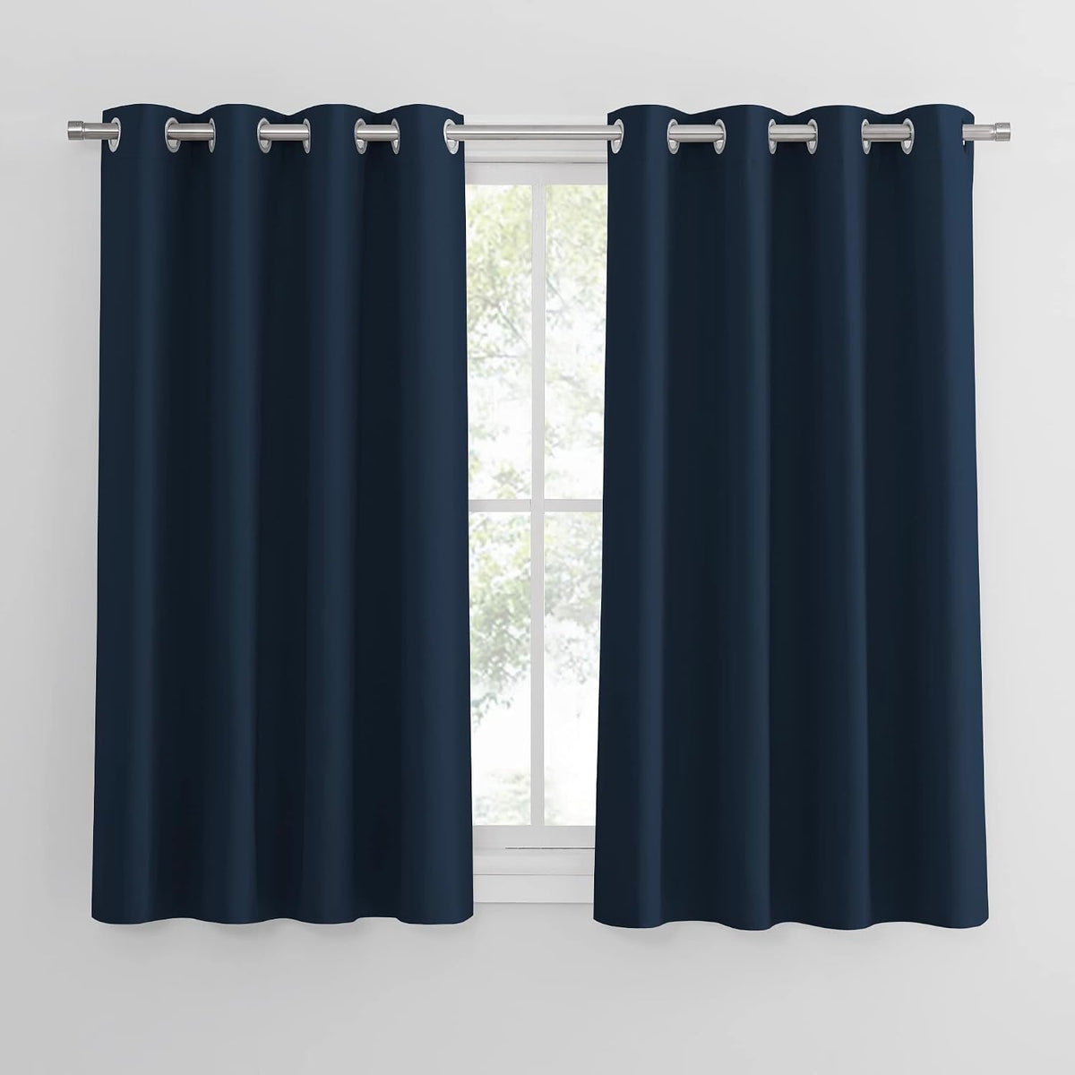 PONY DANCE Lot de 2 Rideau Occultant Thermique Isolant Anti Froid et Chaleur 140x240 (lxH) Tenture Opaque à Oeillets Isolation Lumiere Uv Decoration Chambre Maison Salon Intérieurs, Gris | 140x240 (lxH),Tenture Opaque à Oeillets, Isolation Lumiere anti Uv