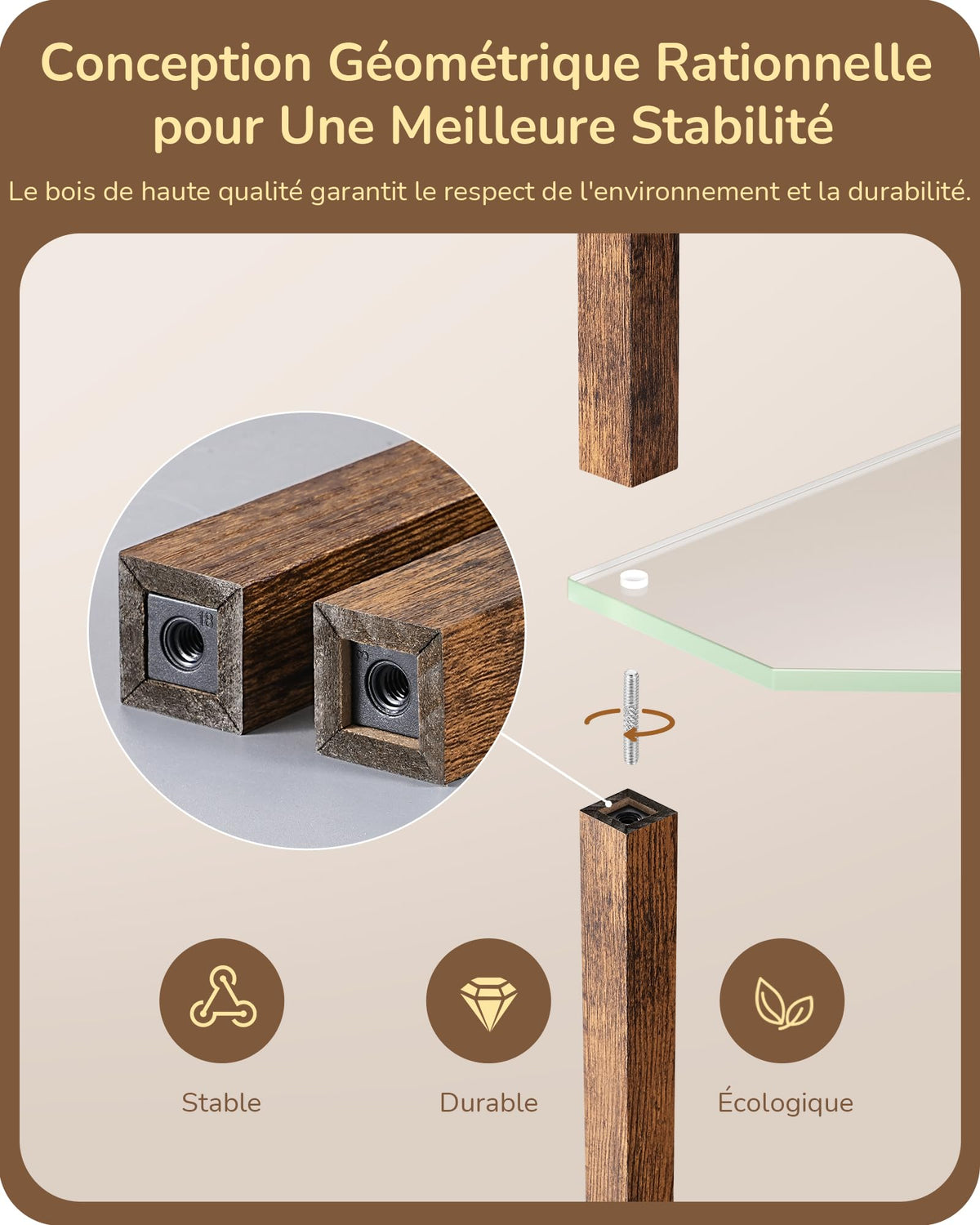 EDISHINE Lampadaire avec Étagère pour Salon, LED Dimmable, Noir | 3 Températures de Couleur, Lampadaire LED avec Tige Pivotante à 360°, Interrupteur au Pied, Étagère d’Angle Éclairée