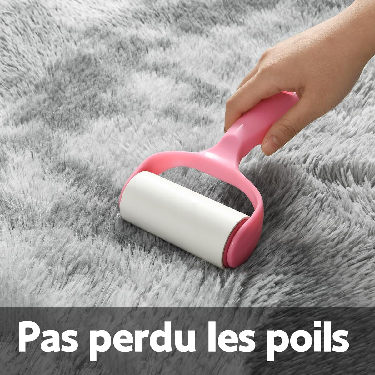 Tapis Salon Tapis Chambre 160x230CM, Dessous Antidérapant, Doux Moelleux (Gris Clair, 160x230cm)