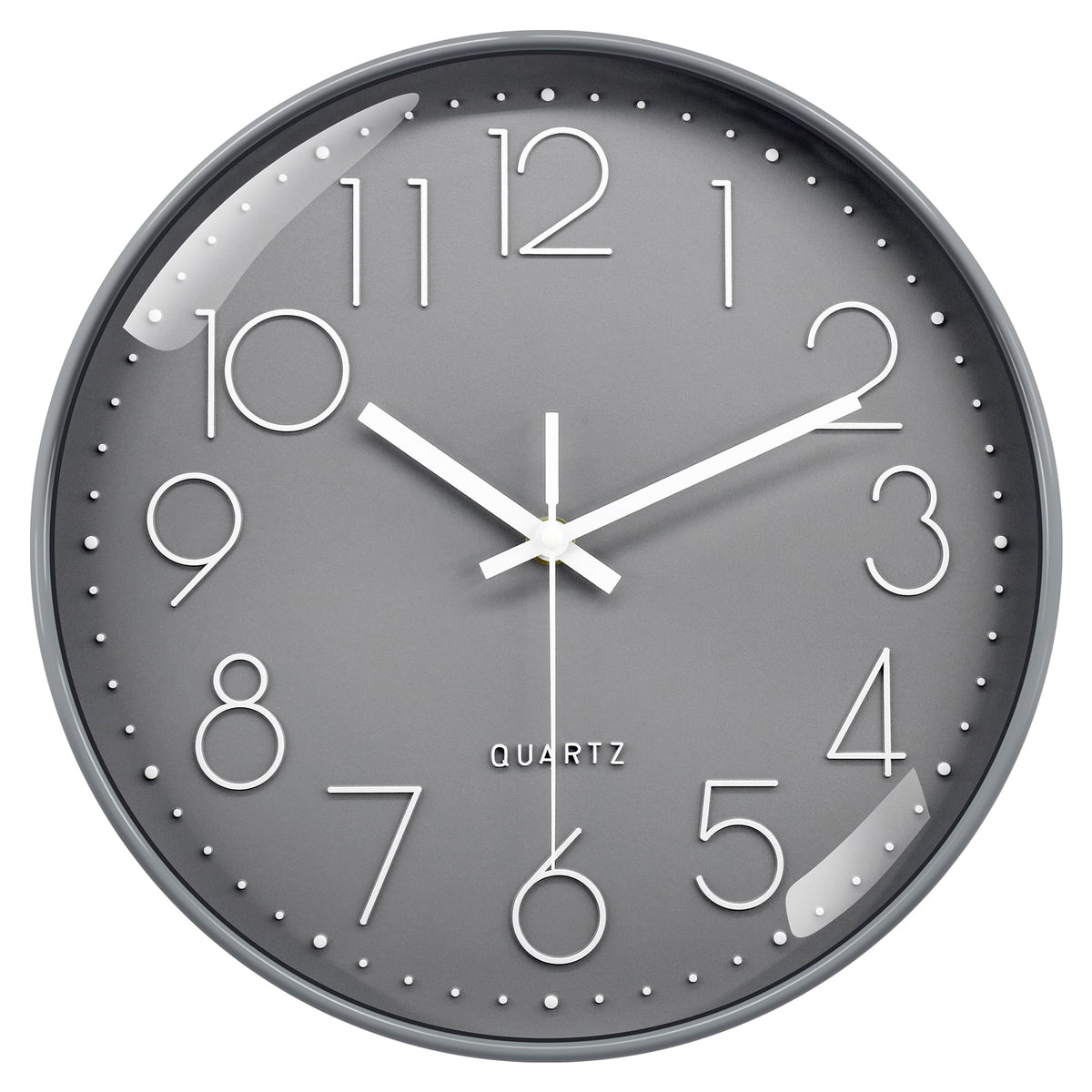 VIKMARI Horloge Murale 20 cm Moderne, Silencieuse, Or Rose, Cuisine, Salon | Décoration cuisine, horloge design moderne, grands chiffres 3D, silencieuse sans tic-tac, idéale pour salon et chambre