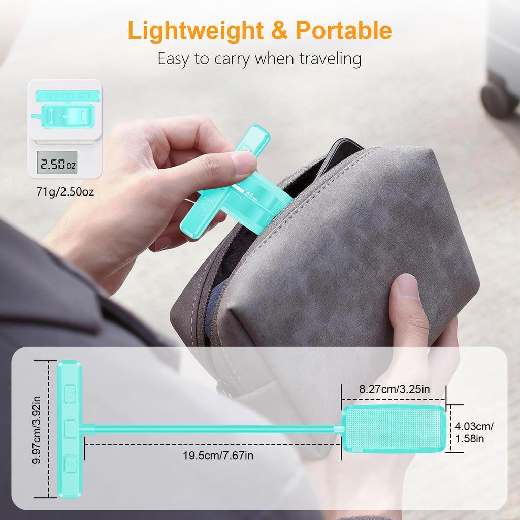 Gritin Lampe de Lecture 19LED Liseuse Clip Rechargeable Protection des Yeux | Gradation en Continu &3 Couleurs (Ambre/Blanc/Mixte), 360°Cou Flexible, Longue Durée, Légère&Portable pour Lire au Lit