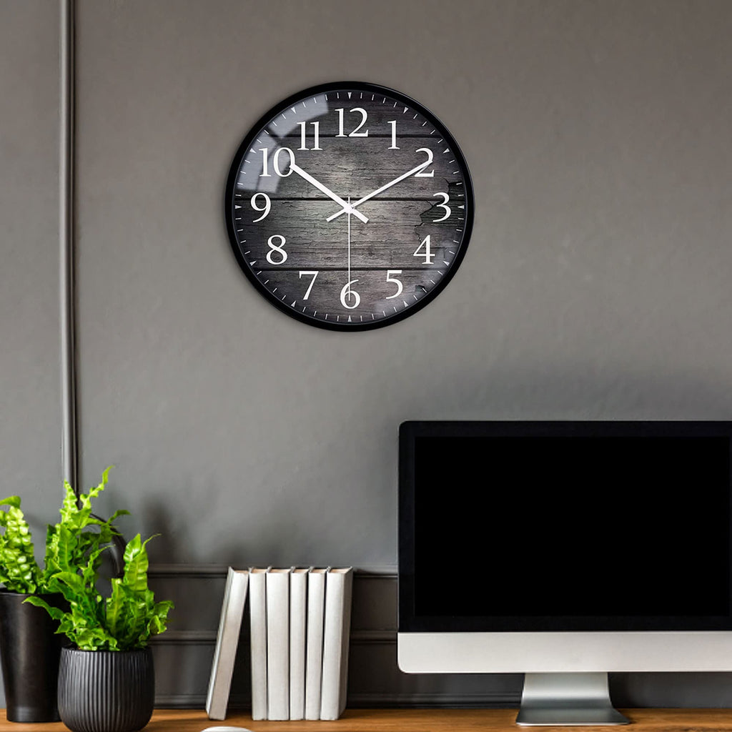 VIKMARI Horloge Murale 20 cm Moderne, Silencieuse, Or Rose, Cuisine, Salon | Décoration cuisine, horloge design moderne, grands chiffres 3D, silencieuse sans tic-tac, idéale pour salon et chambre