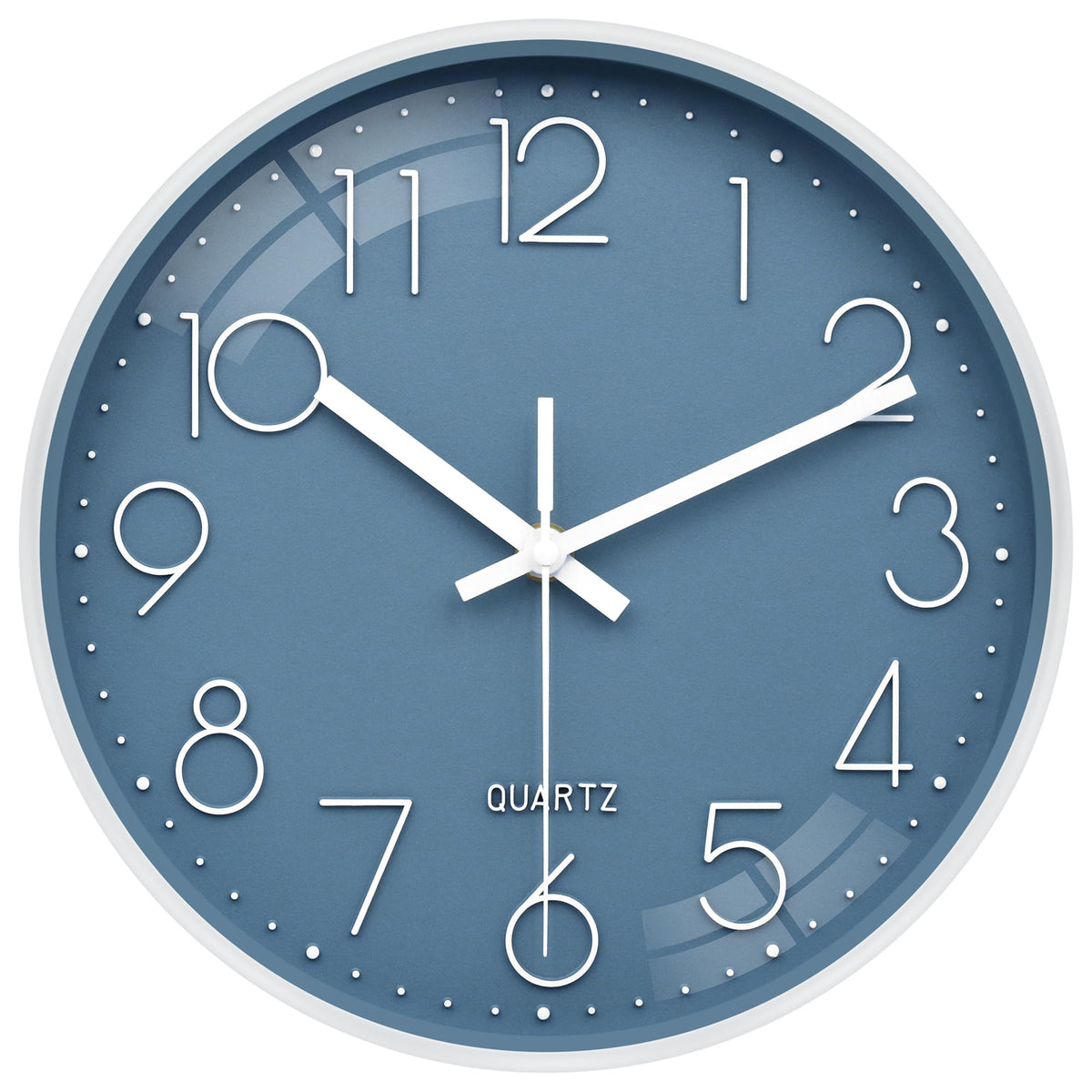 VIKMARI Horloge Murale 20 cm Moderne, Silencieuse, Or Rose, Cuisine, Salon | Décoration cuisine, horloge design moderne, grands chiffres 3D, silencieuse sans tic-tac, idéale pour salon et chambre