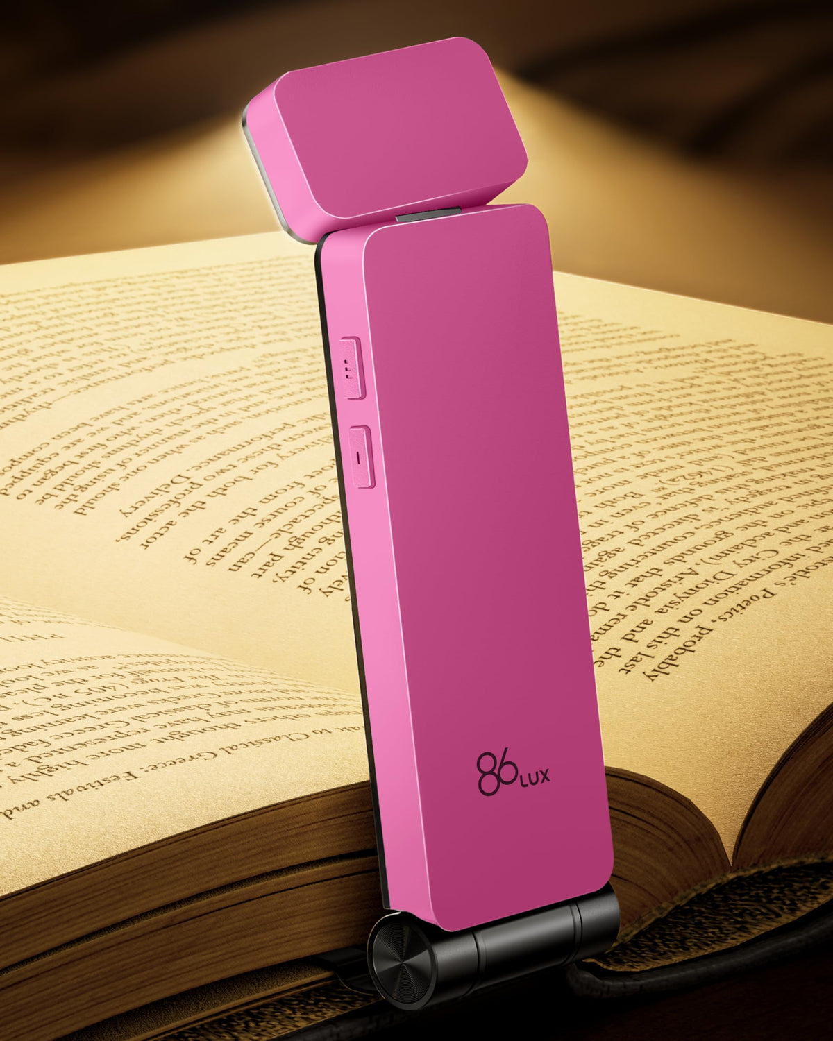 86lux Lampe de Lecture Rechargeable Liseuse LED USB-C, Vert | Lampe à Pince Marque-Page avec 3 Températures de Couleur, Jusqu'à 80H d'Autonomie