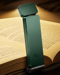 86lux Lampe de Lecture Rechargeable Liseuse LED USB-C, Vert | Lampe à Pince Marque-Page avec 3 Températures de Couleur, Jusqu'à 80H d'Autonomie