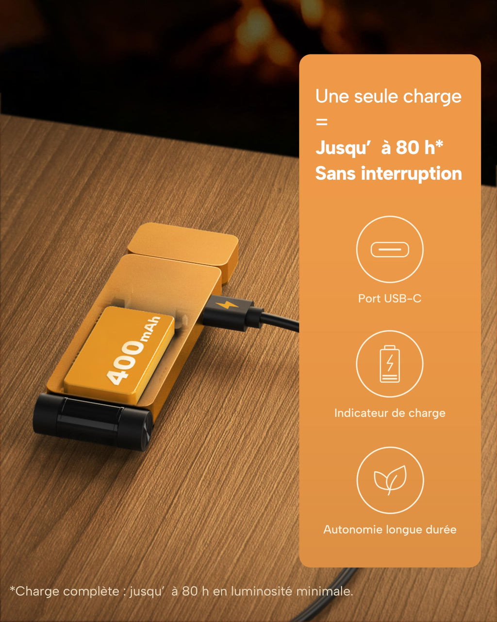 86lux Lampe de Lecture Rechargeable Liseuse LED USB-C, Vert | Lampe à Pince Marque-Page avec 3 Températures de Couleur, Jusqu'à 80H d'Autonomie