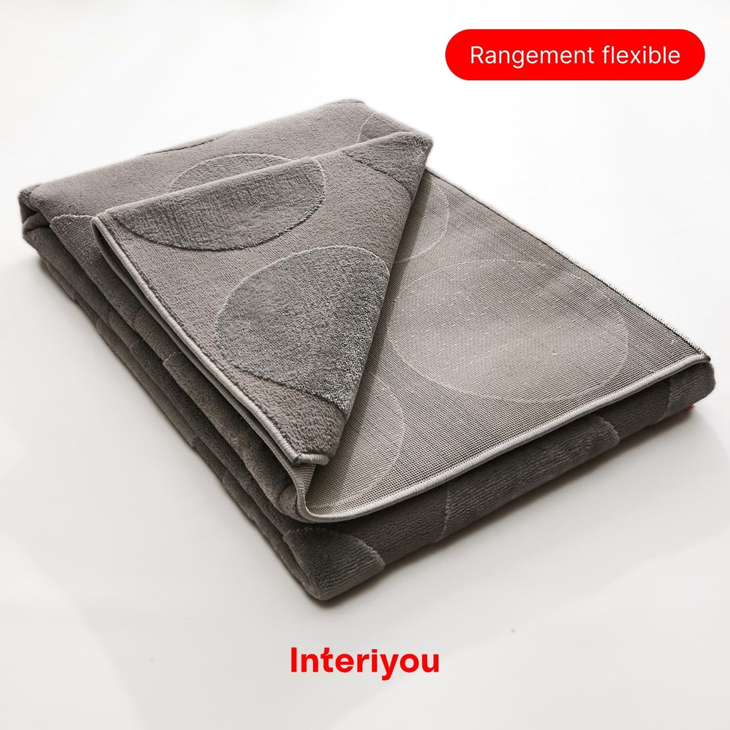 Interiyou Tapis Salon à Poils Courts Cannes - 120x170 Crème - Motif bohème scandinave avec Effet 3D - Plat et géométrique - Poil Ras pour Chambre, Couloir, Bureau