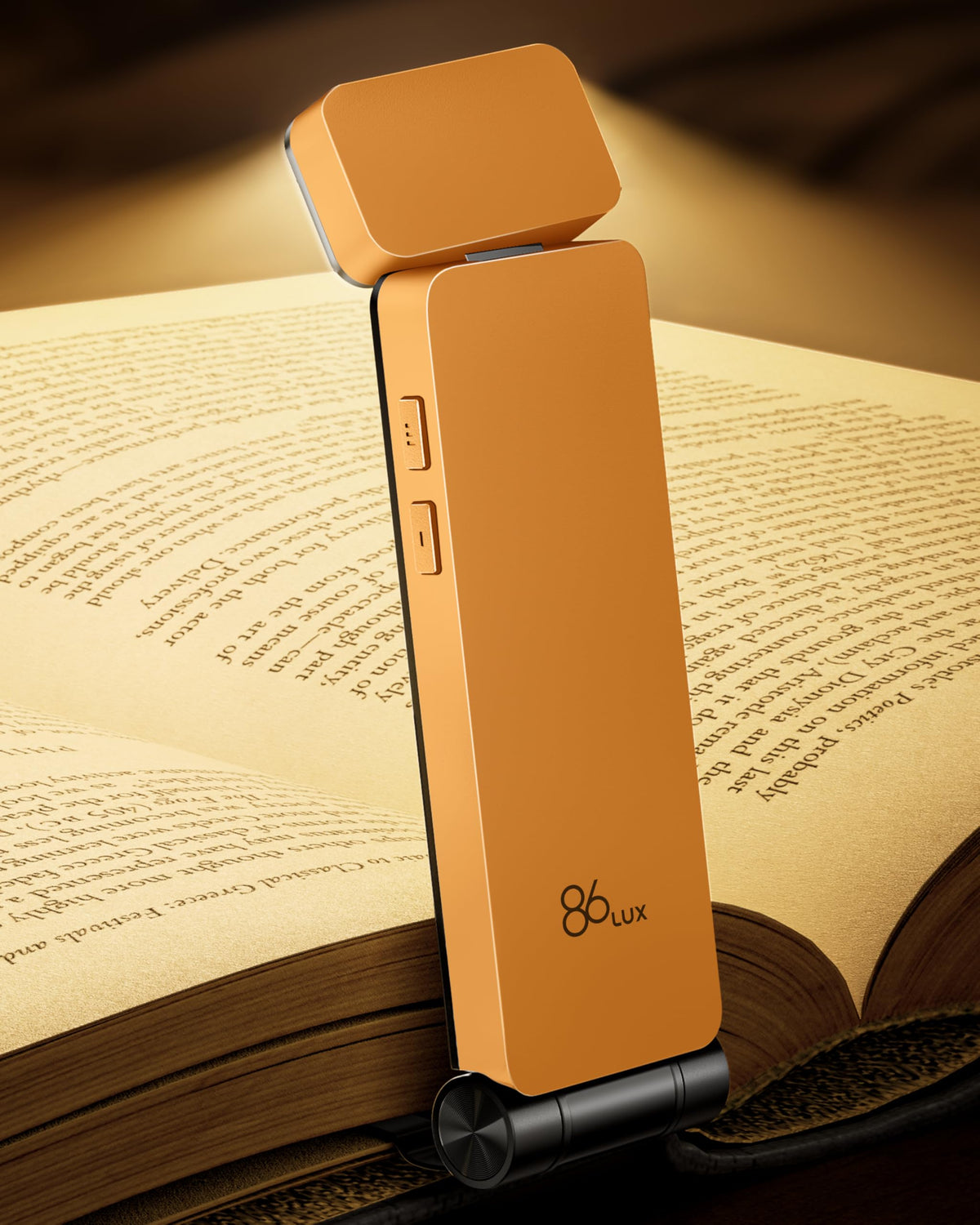 86lux Lampe de Lecture Rechargeable Liseuse LED USB-C, Vert | Lampe à Pince Marque-Page avec 3 Températures de Couleur, Jusqu'à 80H d'Autonomie