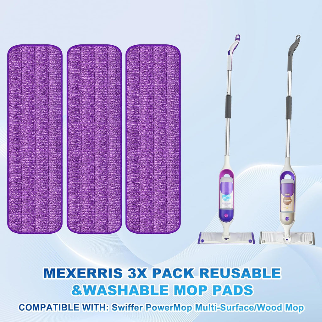 Balais Serpillère Vaporisateur, MEXERRIS Balai Lave Sol avec 2 Reservoirs | Spray Mop Professionnel Microfibre Mop Pulvérisateur pour la Maison, la Cuisine, Bois, Parquet, Stratifié, Bois, Carrelage